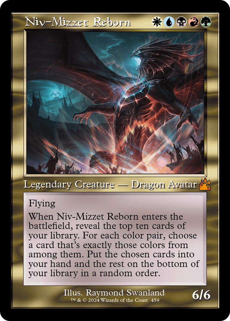 {R} Niv-Mizzet Reborn (Retro Frame) [Ravnica Remastered][RVR 459]