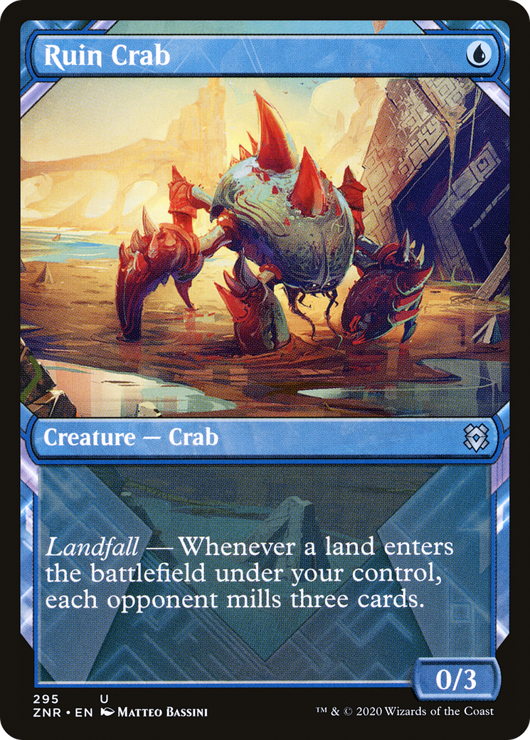 {C} Ruin Crab (Showcase) [Zendikar Rising][ZNR 295]