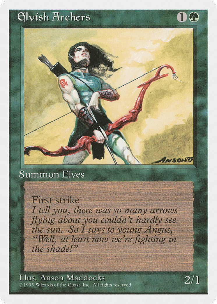 {R} Elvish Archers [Fourth Edition][4ED 243]