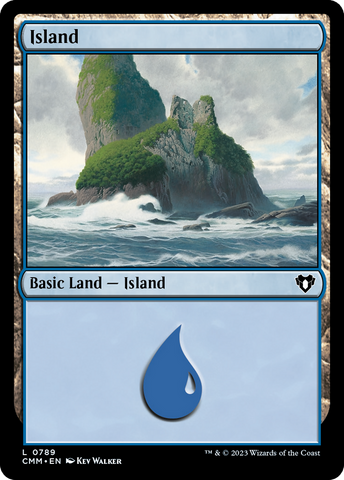 {B} Island (789) [Commander Masters][CMM 789]