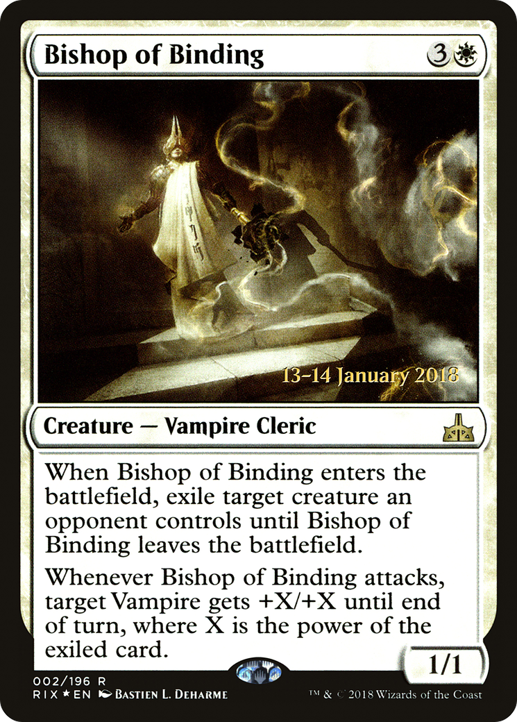 {R} Bishop of Binding [Rivals of Ixalan Prerelease Promos][PR RIX 002]