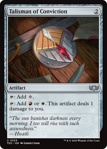 {C} Talisman of Conviction [Tarkir: Dragonstorm Commander][TDC 329]