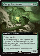 {R} Canopy Gargantuan (Extended Art) [Tarkir: Dragonstorm Commander][TDC 085]