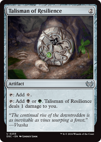 {C} Talisman of Resilience [Duskmourn: House of Horror Commander][DSC 255]