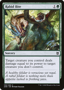 {C} Rabid Bite [Zendikar Rising][ZNR 199]