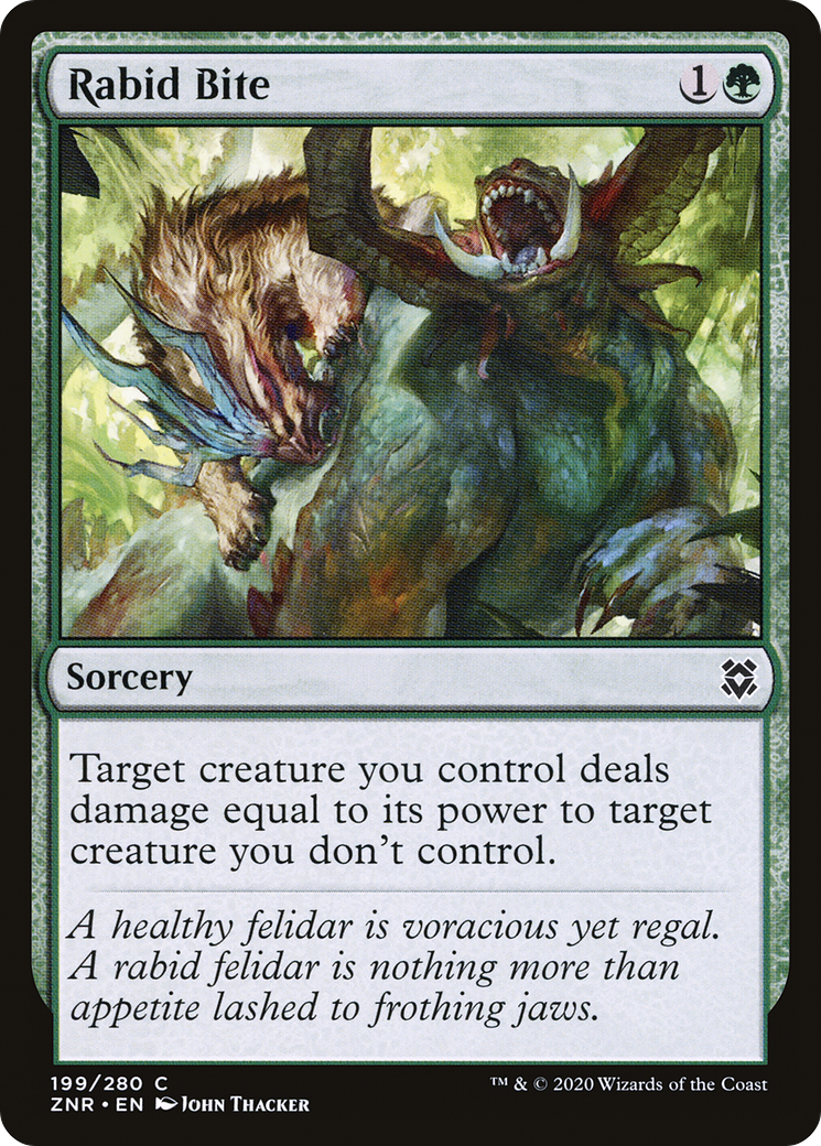 {C} Rabid Bite [Zendikar Rising][ZNR 199]