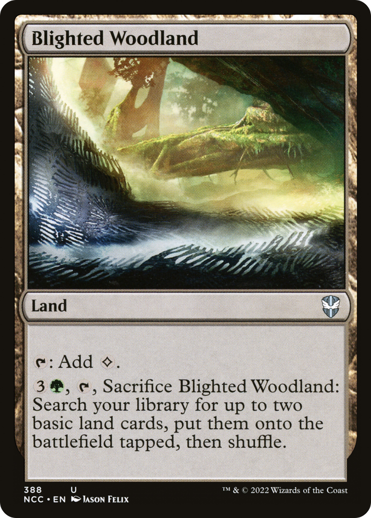 {C} Blighted Woodland [Streets of New Capenna Commander][NCC 388]