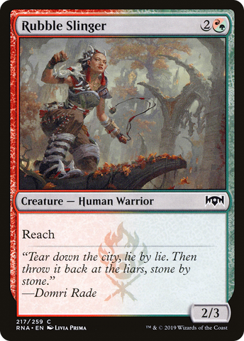 {C} Rubble Slinger [Ravnica Allegiance][RNA 217]