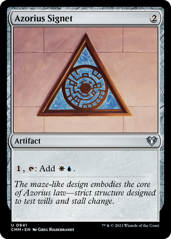 {C} Azorius Signet [Commander Masters][CMM 941]