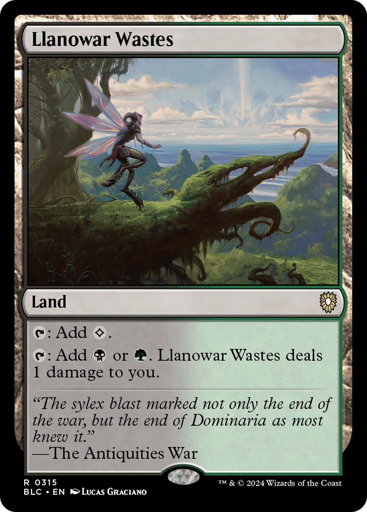 {R} Llanowar Wastes [Bloomburrow Commander][BLC 315]