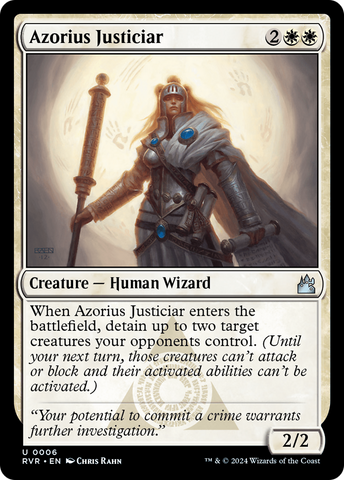 {C} Azorius Justiciar [Ravnica Remastered][RVR 006]