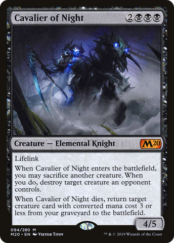 {R} Cavalier of Night [Core Set 2020][M20 094]