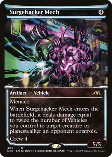 {R} Surgehacker Mech (Showcase Soft Glow) [Kamigawa: Neon Dynasty][NEO 405]