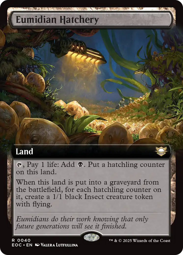 {R} Eumidian Hatchery (Extended Art) [Edge of Eternities Commander][EOC 040]