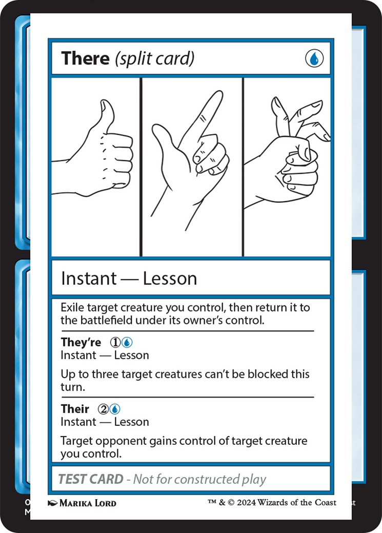 {C} There (Split Card) [Mystery Booster 2 Playtest Cards][MB2 PLAYTEST]