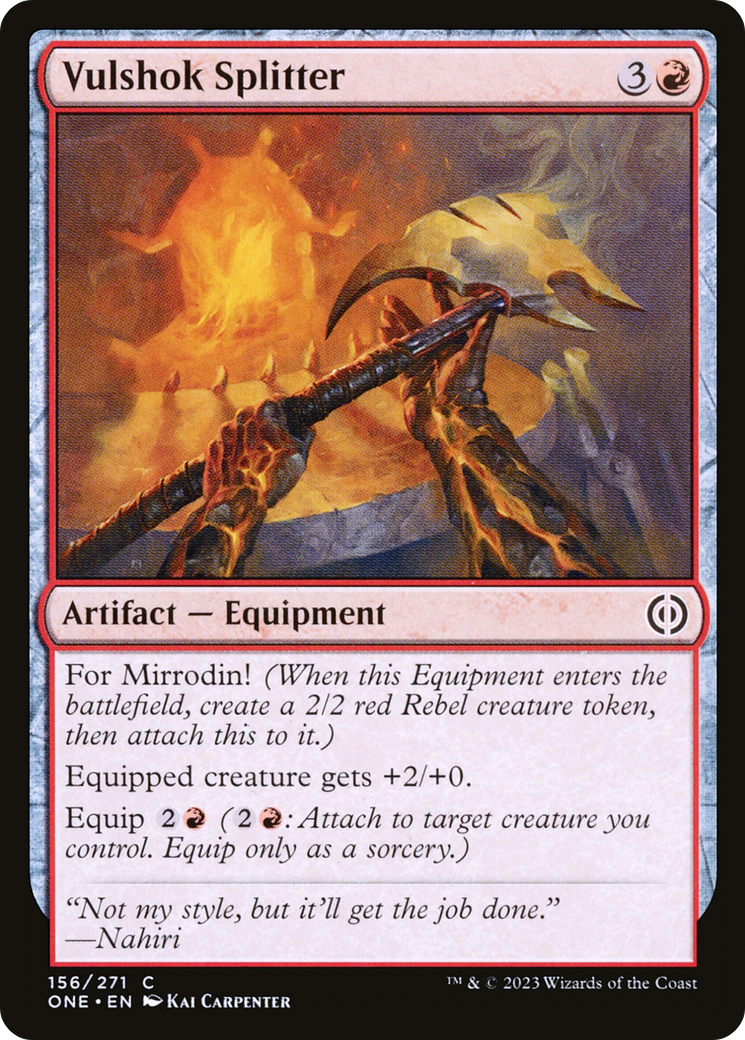 {C} Vulshok Splitter [Phyrexia: All Will Be One][ONE 156]