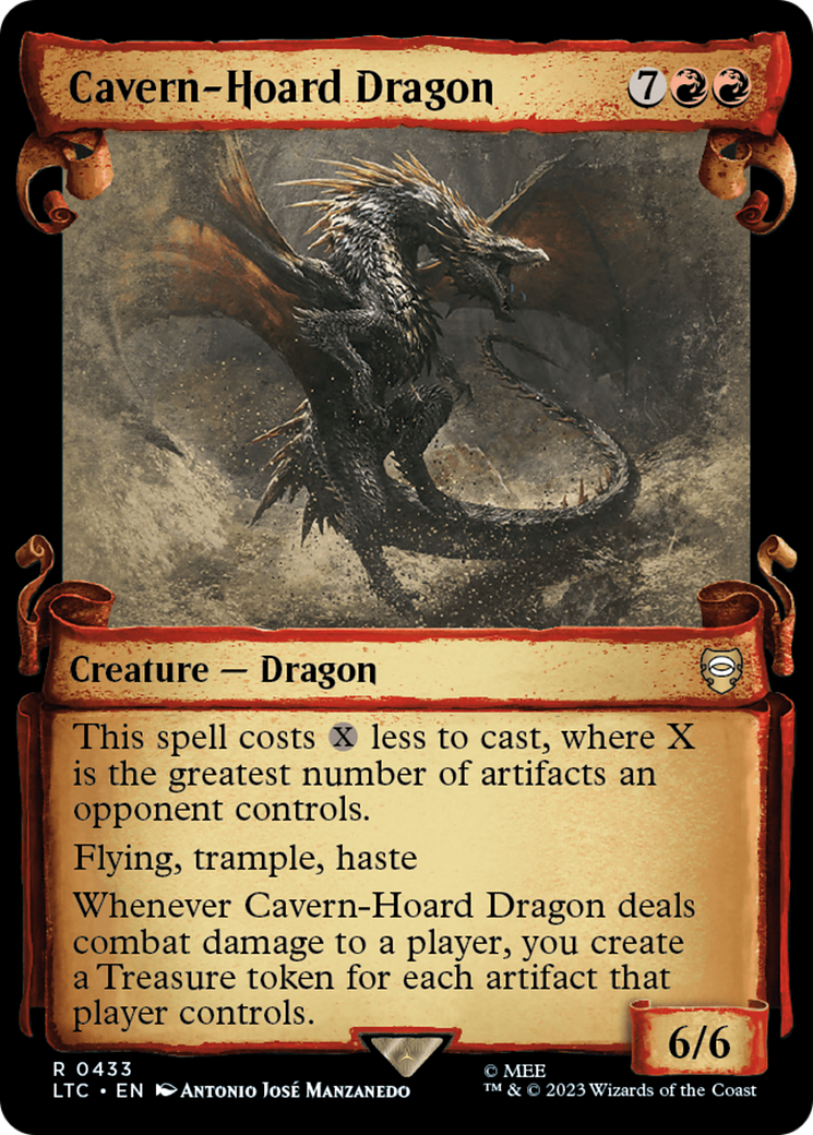 {R} Cavern-Hoard Dragon [The Lord of the Rings: Tales of Middle-Earth Commander Showcase Scrolls][LTC 433]