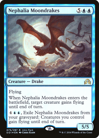{R} Nephalia Moondrakes (Intro Pack) [Shadows over Innistrad Promos][PA SOI 075]