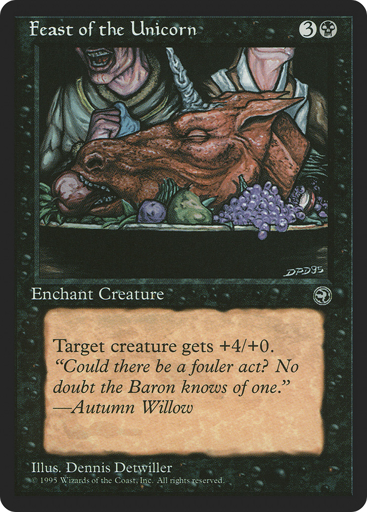 {C} Feast of the Unicorn (Autumn Willow Flavor Text) [Homelands][HML 47B]