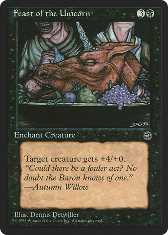 {C} Feast of the Unicorn (Autumn Willow Flavor Text) [Homelands][HML 47B]