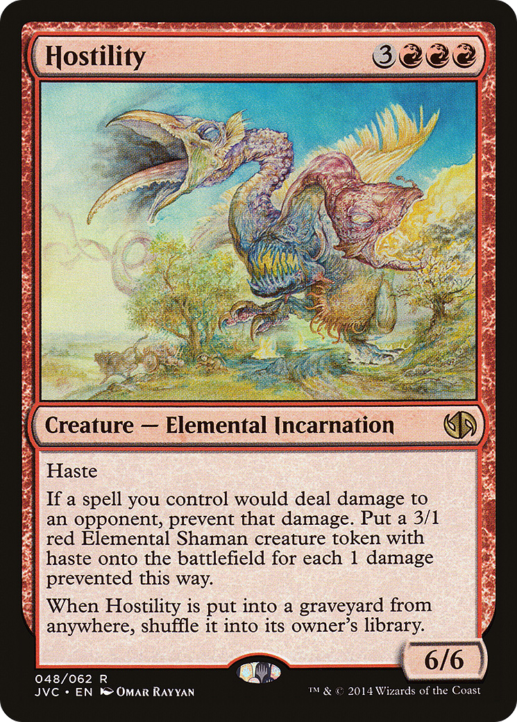 {R} Hostility [Duel Decks Anthology][JVC 048]