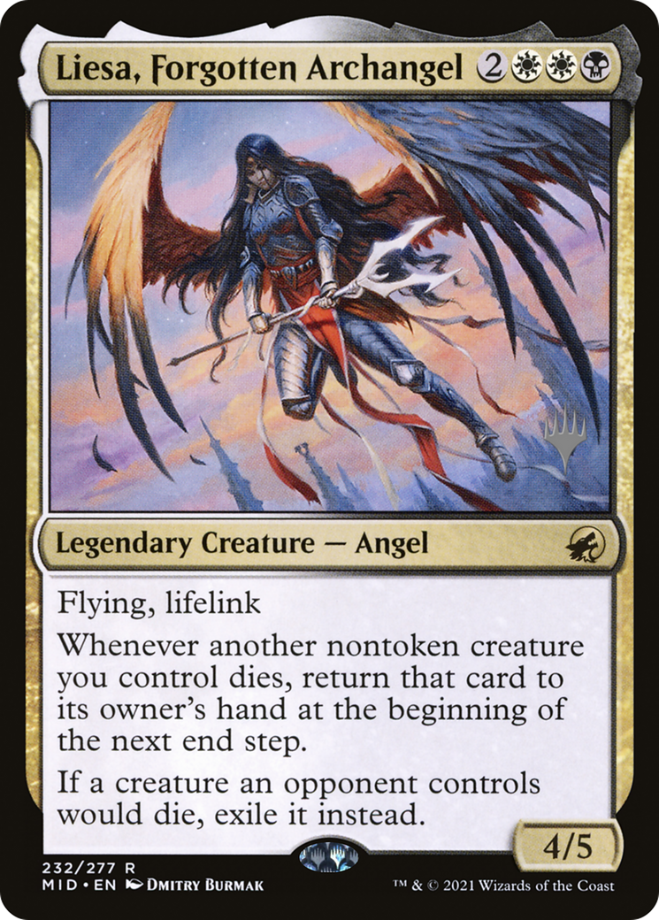 {R} Liesa, Forgotten Archangel (Promo Pack) [Innistrad: Midnight Hunt Promo Pack][PP MID 232]
