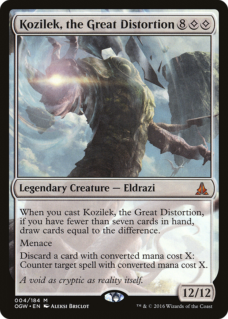 {R} Kozilek, the Great Distortion [Oath of the Gatewatch][OGW 004] - Misty Mountain Games