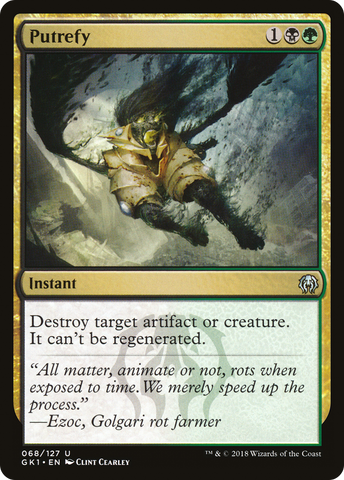 {C} Putrefy [Guilds of Ravnica Guild Kit][GK1 068]