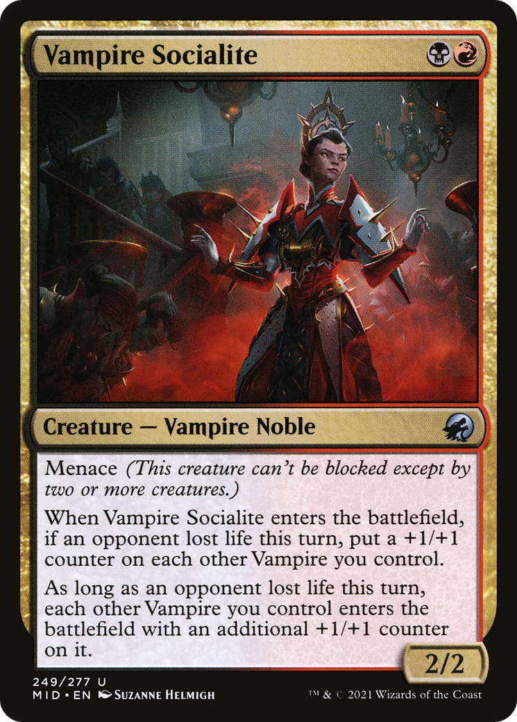 {C} Vampire Socialite [Innistrad: Midnight Hunt][MID 249]
