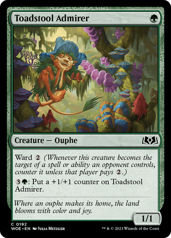 {@C} Toadstool Admirer [Wilds of Eldraine][WOE 192]