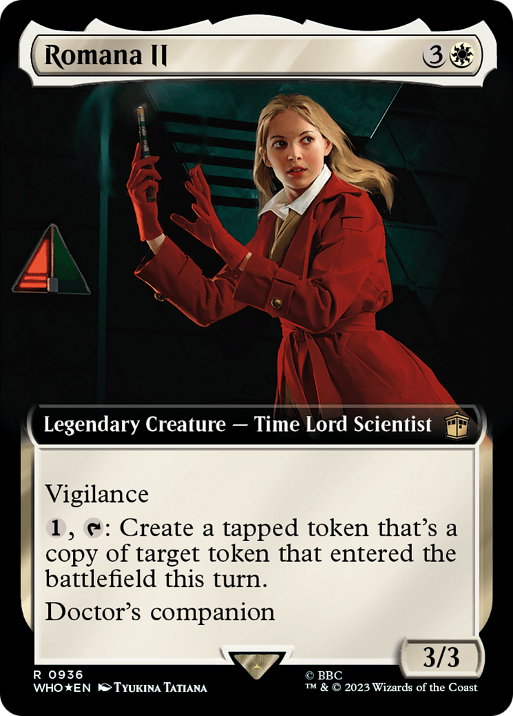 {R} Romana II (Extended Art) (Surge Foil) [Doctor Who][WHO 936]