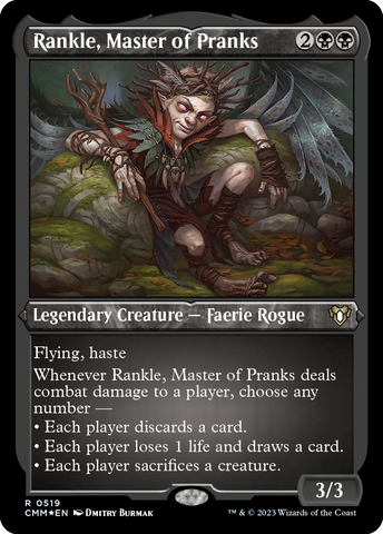 {R} Rankle, Master of Pranks (Foil Etched) [Commander Masters][CMM 519]