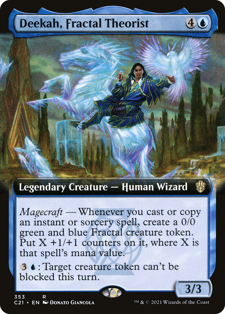 {R} Deekah, Fractal Theorist (Extended Art) [Commander 2021][C21 353]