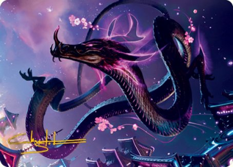 {A} Junji, the Midnight Sky 1 Art Card (Gold-Stamped Signature) [Kamigawa: Neon Dynasty Art Series][GS ANEO 038]