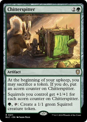 {R} Chitterspitter [Bloomburrow Commander][BLC 211]