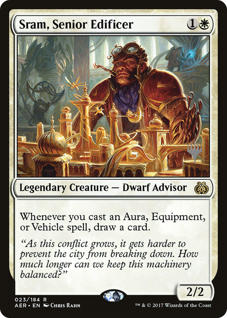 {R} Sram, Senior Edificer [Aether Revolt Promos][PA AER 023]