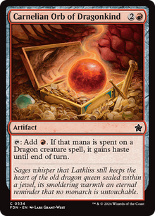 {@C} Carnelian Orb of Dragonkind [Foundations][FDN 534]