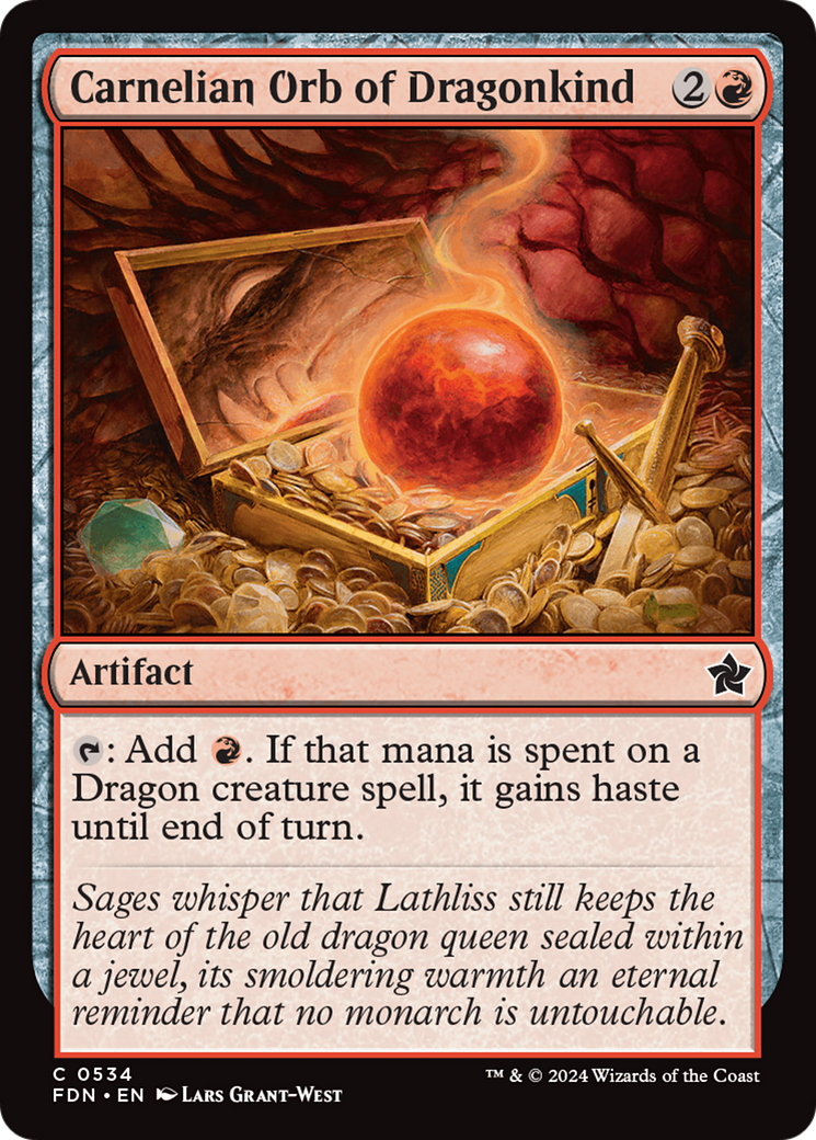 {@C} Carnelian Orb of Dragonkind [Foundations][FDN 534]