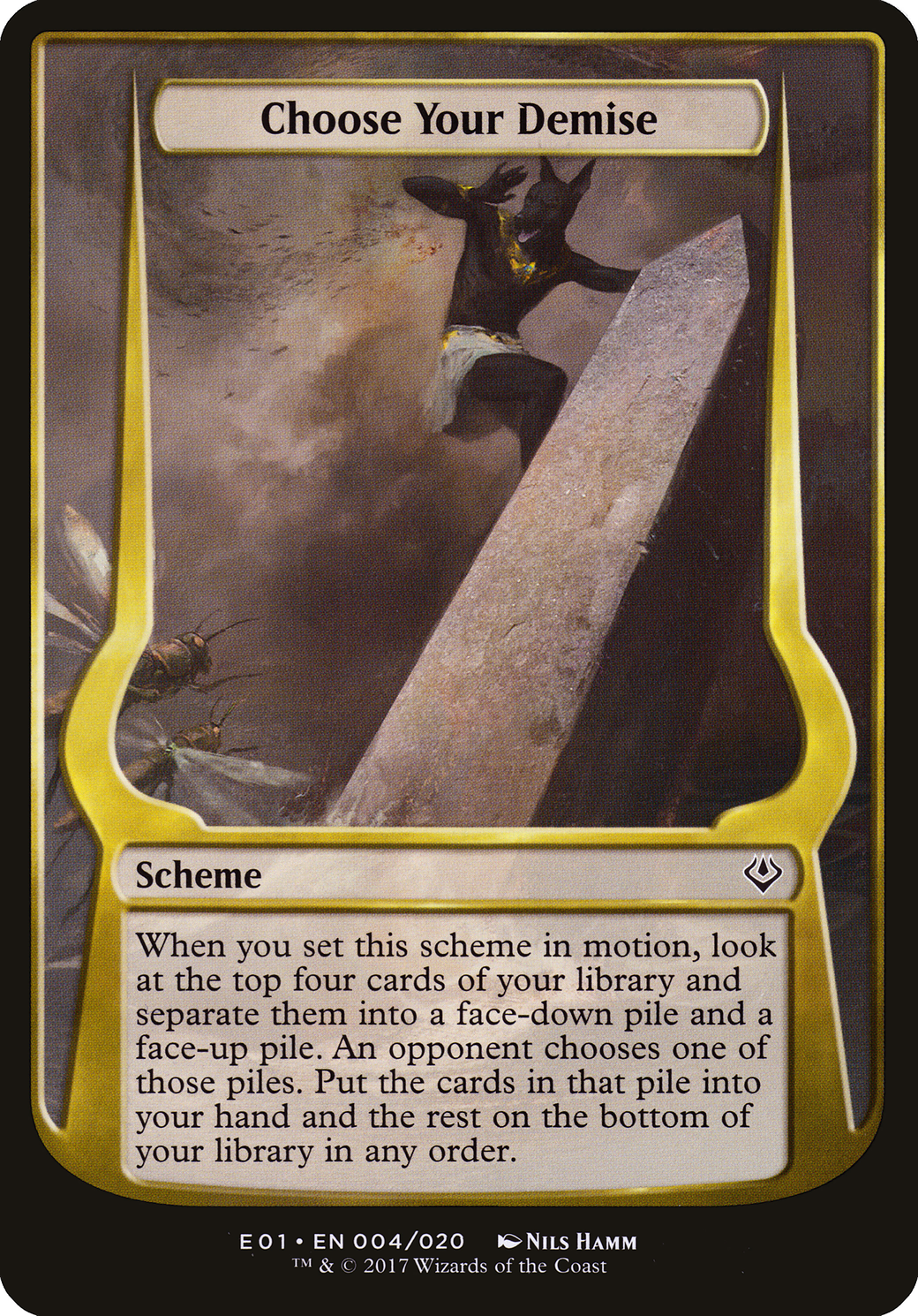 {O} Choose Your Demise (Schemes) [Archenemy: Nicol Bolas Schemes][OVR E01 004]