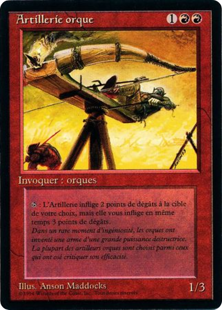 {F} Orcish Artillery [Foreign Black Border][FBB 3ED 168]