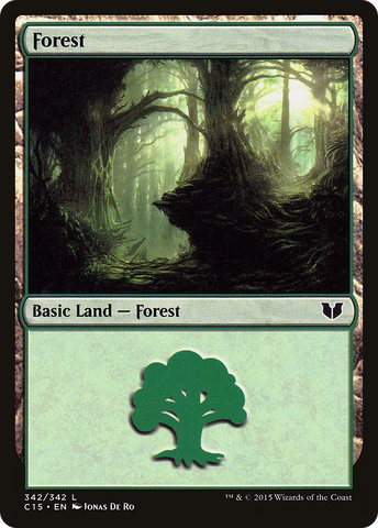 {B}[C15 342] Forest (342) [Commander 2015]