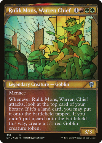 {C} Rulik Mons, Warren Chief (Showcase Textured) [Dominaria United][DMU 357]