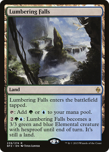 {R} Lumbering Falls [Battle for Zendikar][BFZ 239]