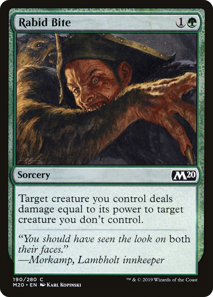 {C} Rabid Bite [Core Set 2020][M20 190]