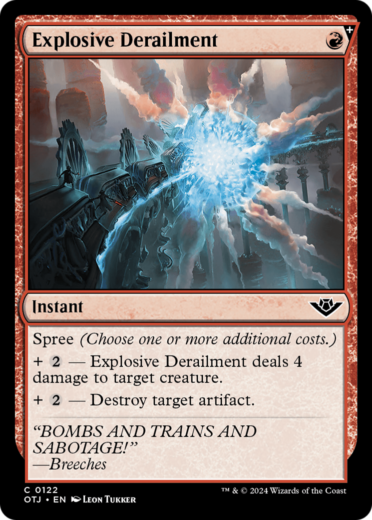 {@C} Explosive Derailment [Outlaws of Thunder Junction][OTJ 122]