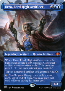 {R} Urza, Lord High Artificer (Borderless Alternate Art) [Dominaria Remastered][DMR 423]