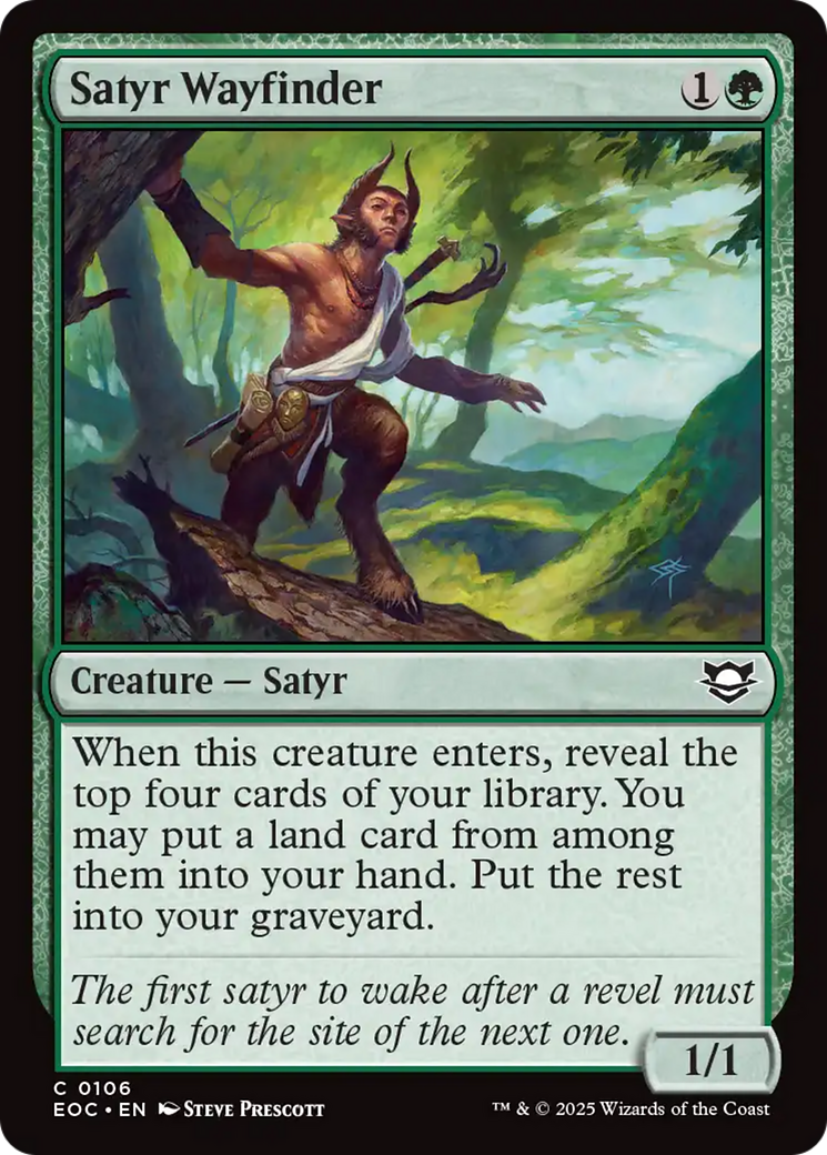 {C} Satyr Wayfinder [Edge of Eternities Commander][EOC 106]