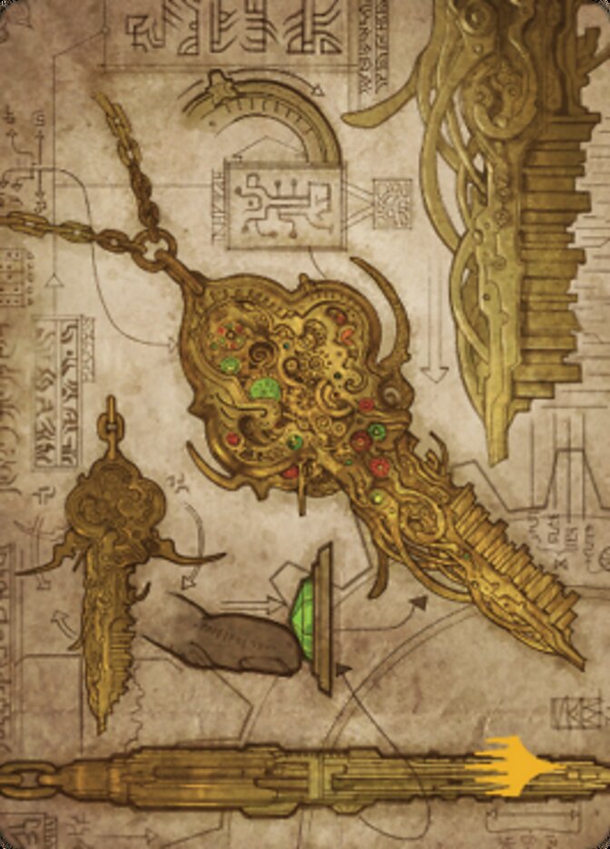{A} Key to the City Art Card (Gold-Stamped Planeswalker Symbol) [The Brothers' War Art Series][GS ABRO 065]