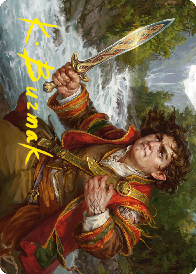 {A} Frodo Baggins Art Card (16/81) (Gold-Stamped Signature) [The Lord of the Rings: Tales of Middle-earth Art Series][GS ALTR 016]