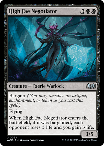 {@C} High Fae Negotiator [Wilds of Eldraine][WOE 094]